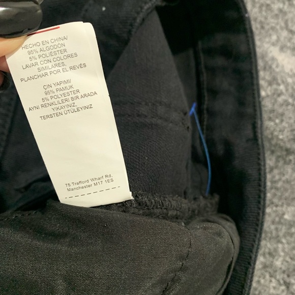 Missguided denim mini skirt black size 4 - Picture 7 of 8